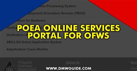 poea helpdesk|POEA Online Services Portal for OFWs .